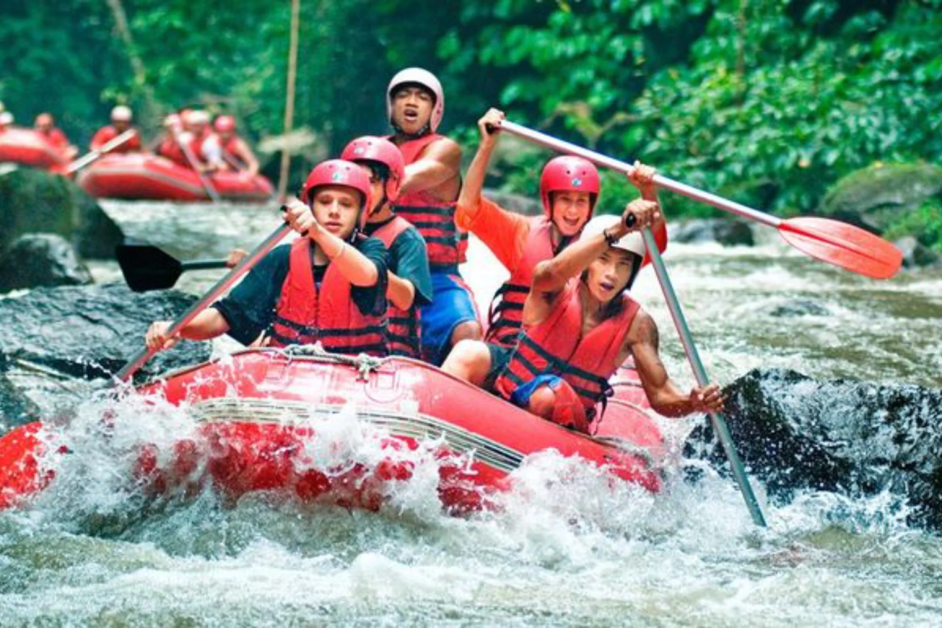 Ayung River Rafting Adventure in Ubud Village Bali