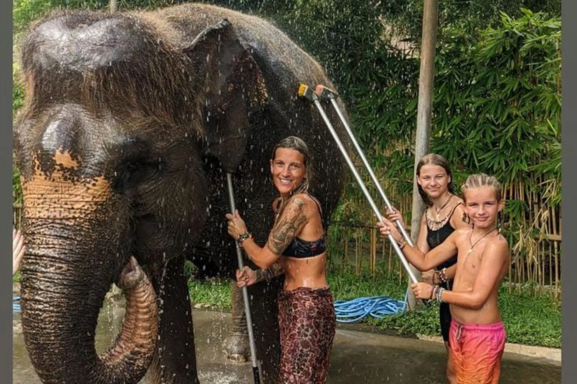 Having wonderful time with Elephant