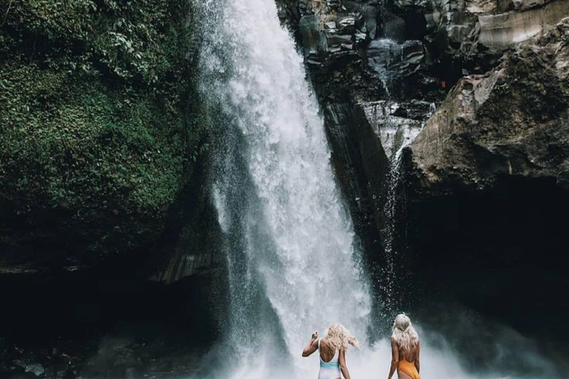 One of the many beautiful waterfalls in #Bali, Tegenungan Waterfall, #Indonesia Photo by_ IG @saratickle