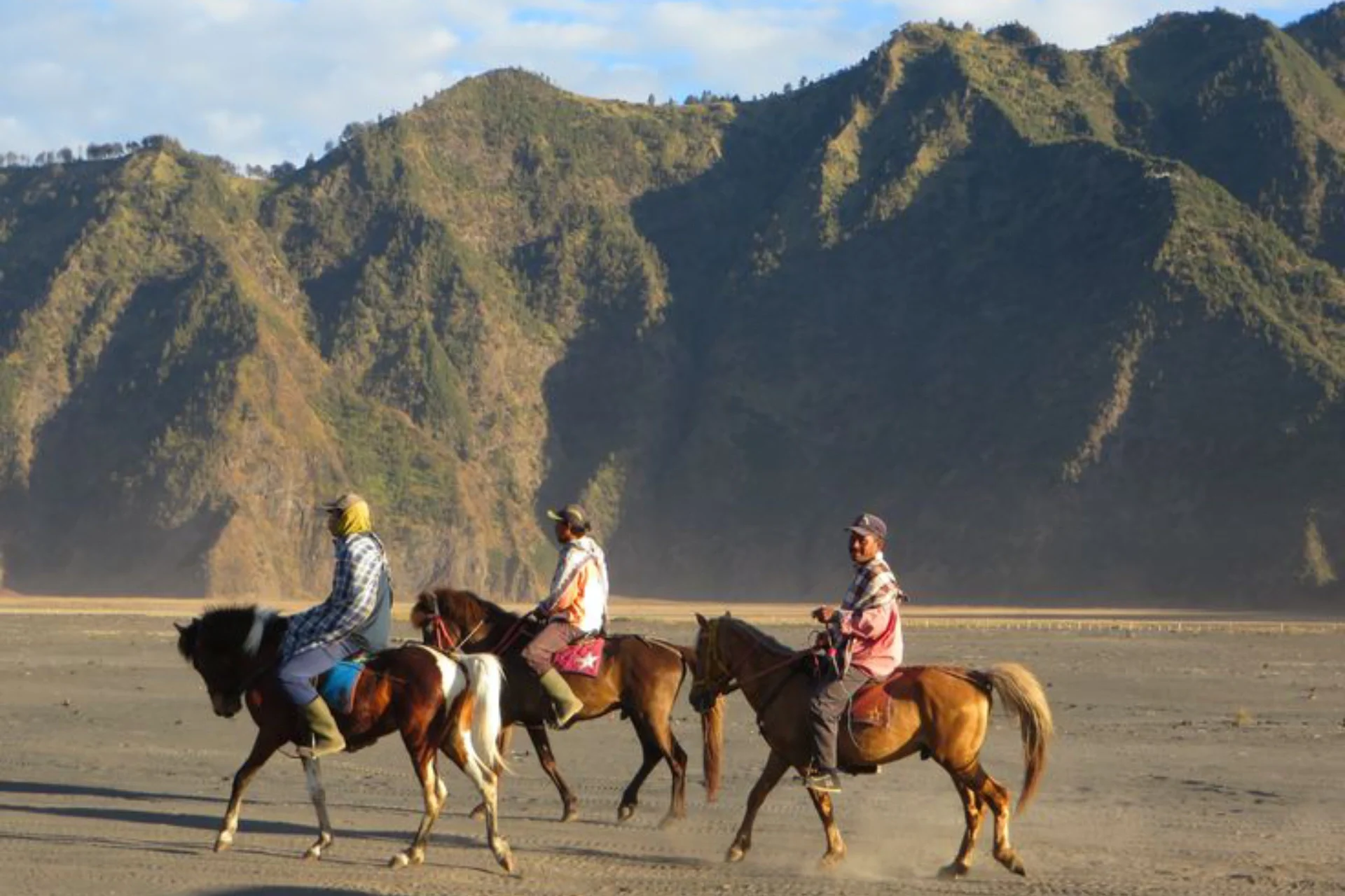 Rent-a-horse in the Bromo Sand Sea, East Java
