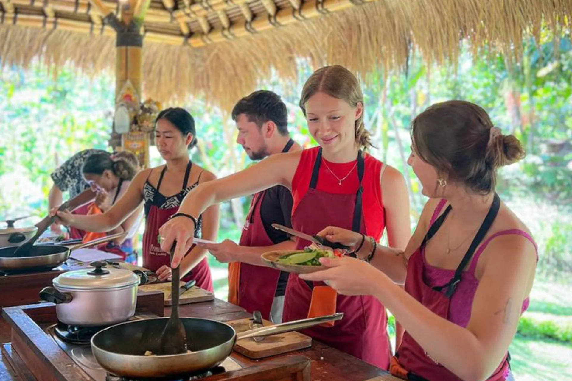 Take your taste buds on an adventure with the authentic flavors of Bali at Pemulan Bali Farm Cooking_ Our classes provide an unforgettable experience, teaching you to
